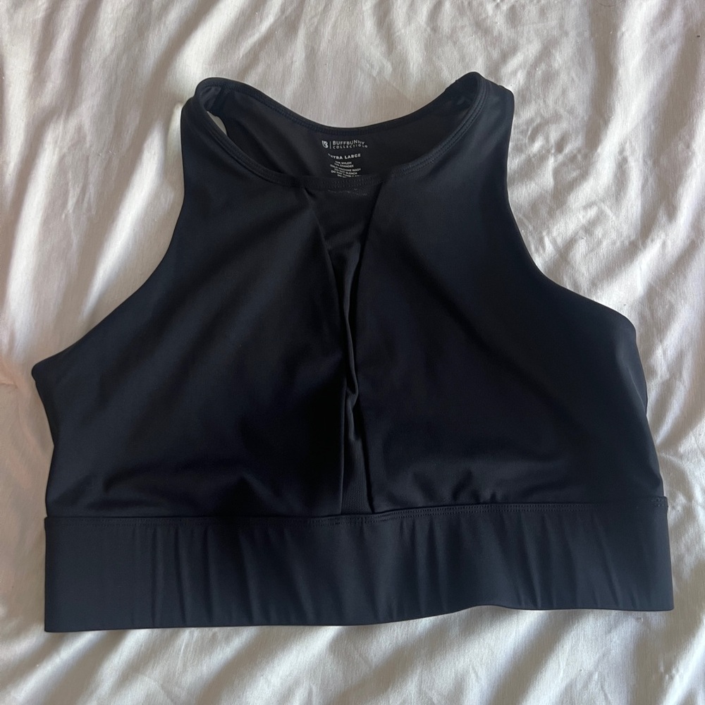 BuffBunny Black Mesh Sports Bra